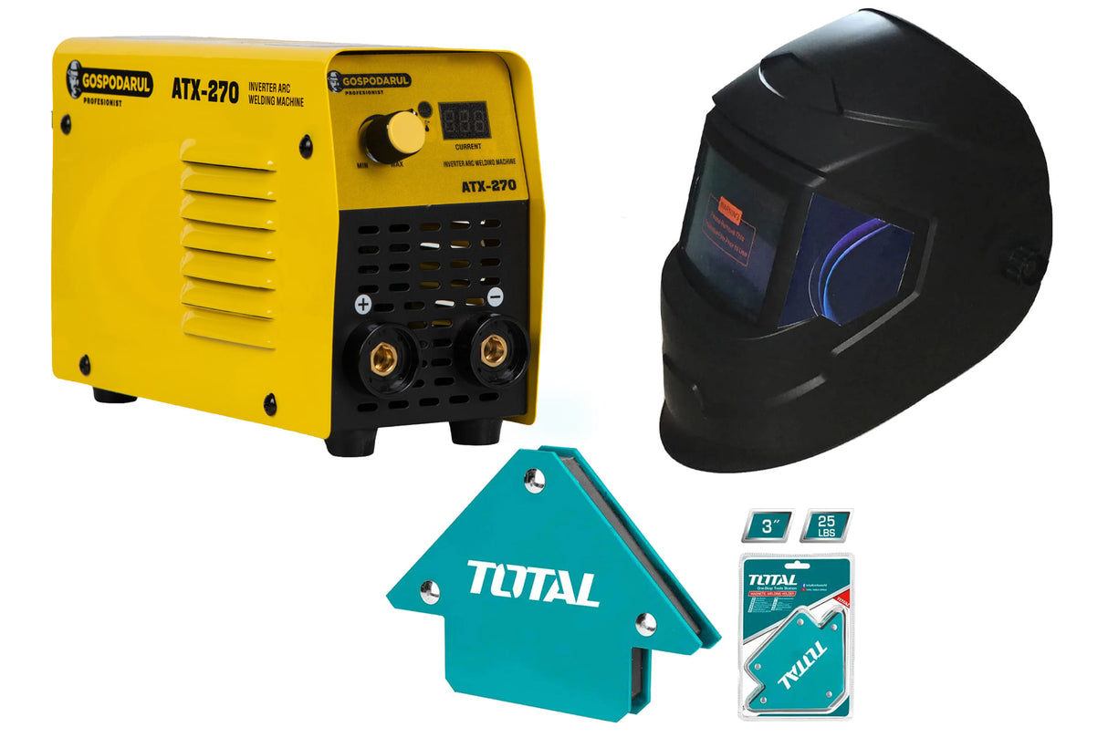 Aparat de sudura cu invertor Gospodarul Profesionist ATX270, 270Ah + Masca automata sudura, coltare magnetice sudura, 1, atomico.ro