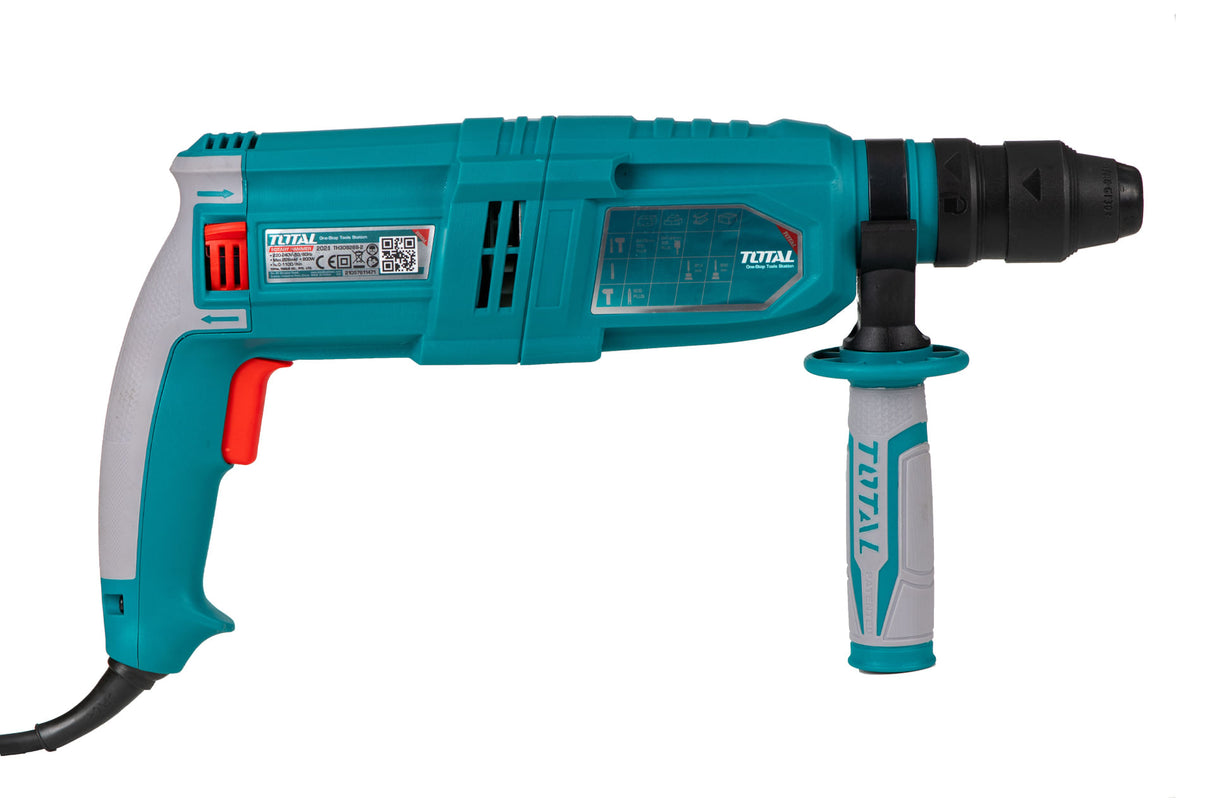 TOTAL - Ciocan rotopercutor - 800W, 2.5J, SDS+ + mandrina 13mm, 3, atomico.ro