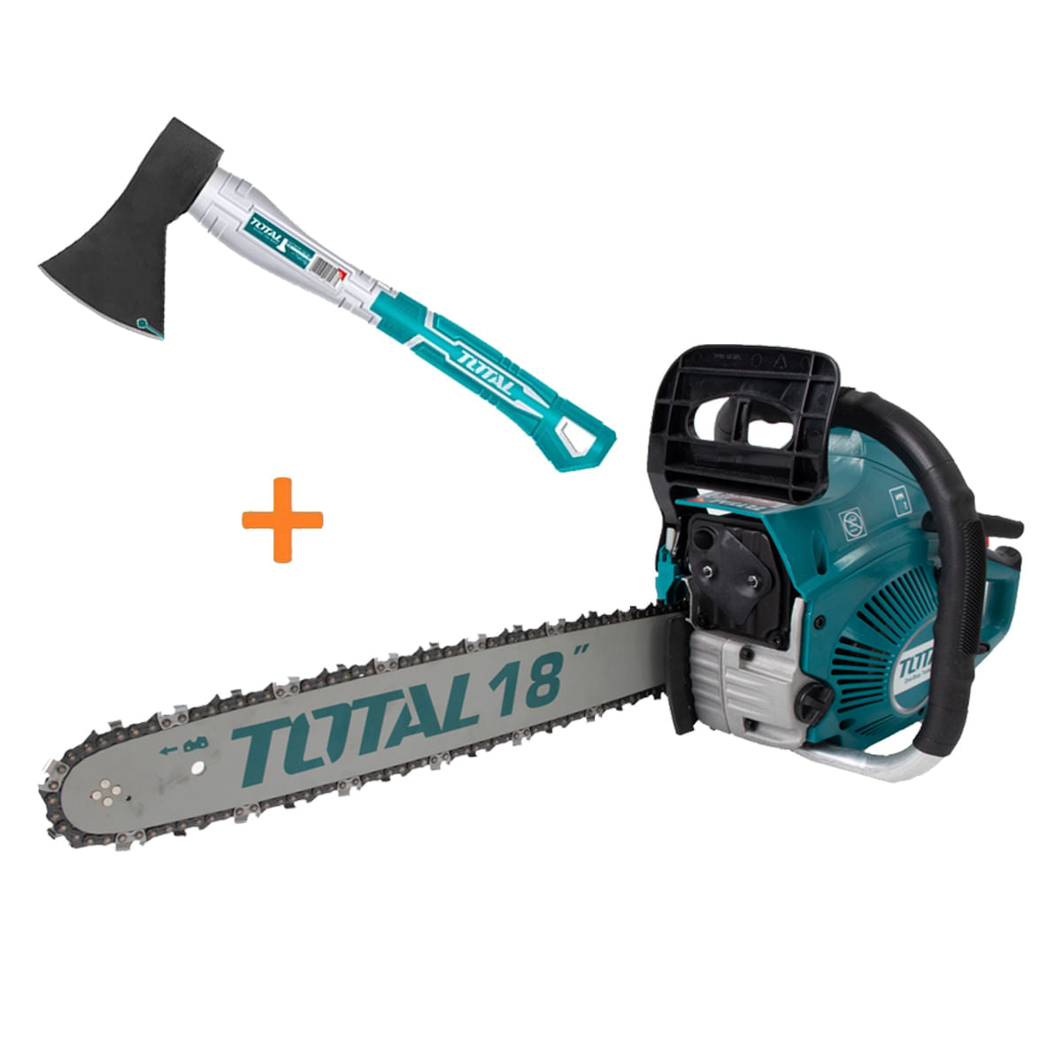 Drujba pe benzina TOTAL, 46cc, 2.5 CP + toporisca 600g, 1, atomico.ro