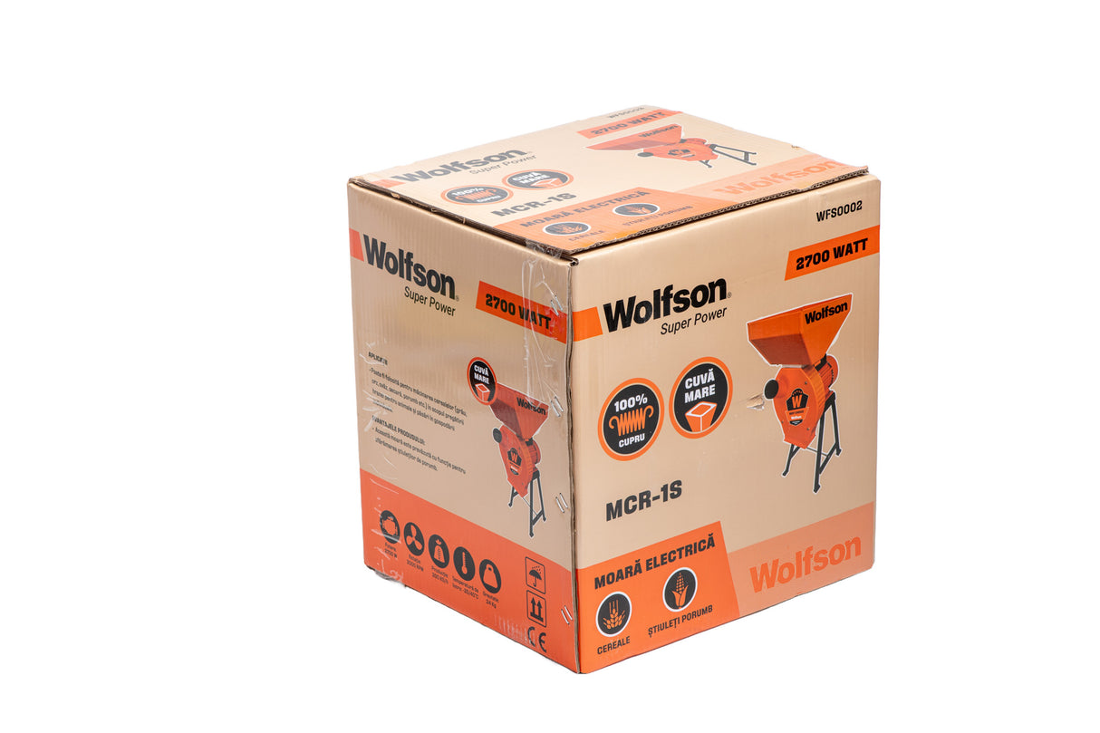 Moara pentru cereale Wolfson cu suport metalic - 2in1, 2700W, 200kg/h, 11, atomico.ro