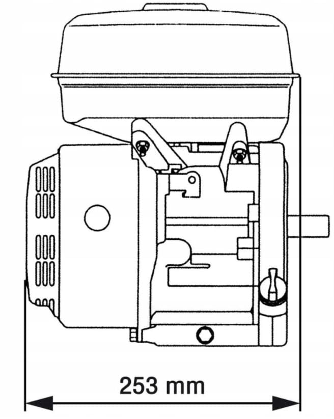 Motor benzina WOLFSON GTX-200, 7 CP, 4 Timpi OHV 170F, ax cu pana 20mm, fulie dubla inclusa, 6, atomico.ro