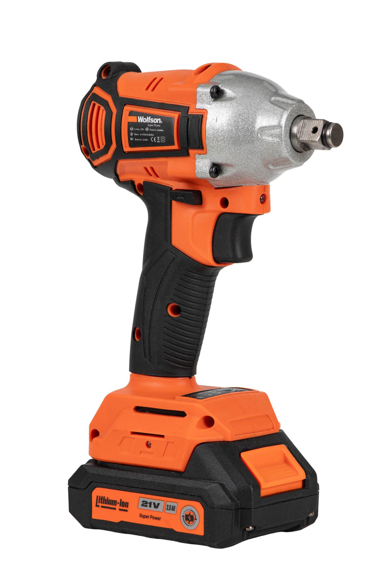 Masina de insurubat cu impact si acumulator Wolfson - 21V, 2 Ah, 2 acumulatori, 4, atomico.ro