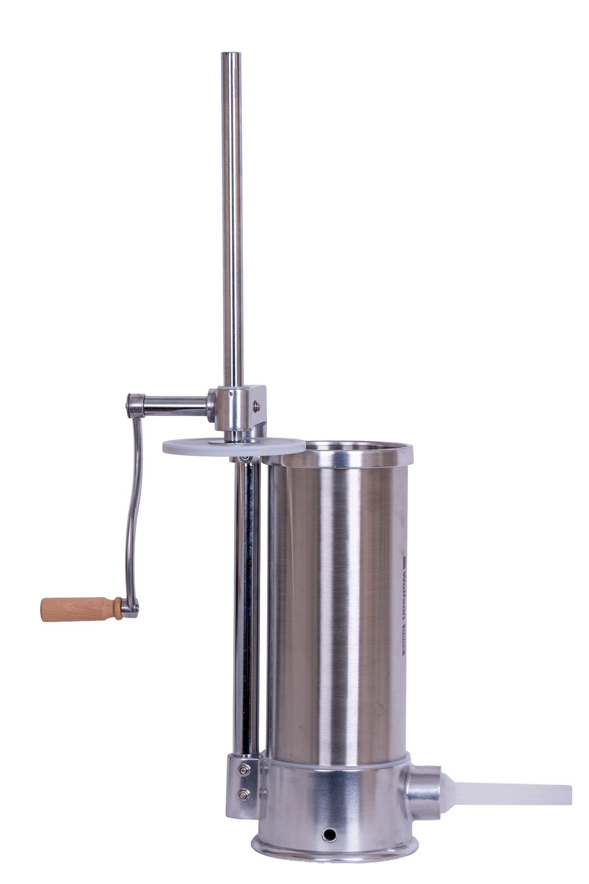Masina manuala de umplut carnati Wolfson Home K2070SV 6 kg, corp inox si aluminiu, 6 palnii, actionare cu cremaliera, montaj vertical, 3, atomico.ro