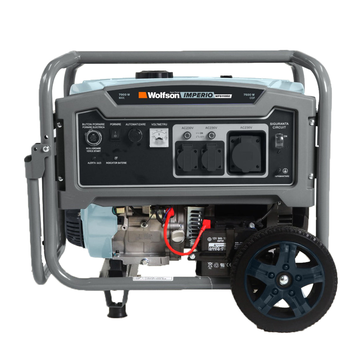 Generator de curent pe benzina Wolfson Imperio 8300, 7900W, monofazat, 17.5CP, 457cc, compatibil cu automatizare ADG11050, 1, atomico.ro