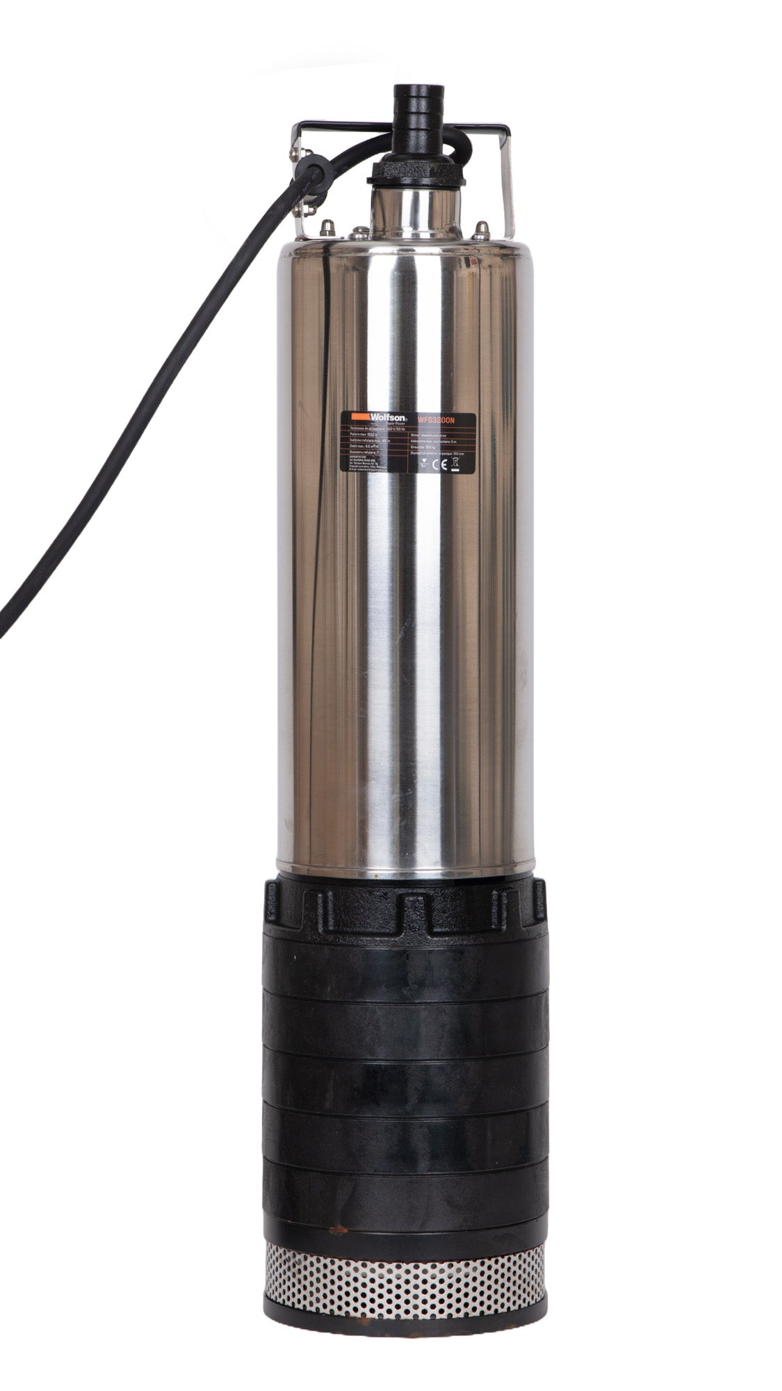 Pompa submersibila WOLFSON pentru apa murdara si nisip, 1500W, 1 tol, adancime max. 20 m, diametru 150 mm, 1, atomico.ro