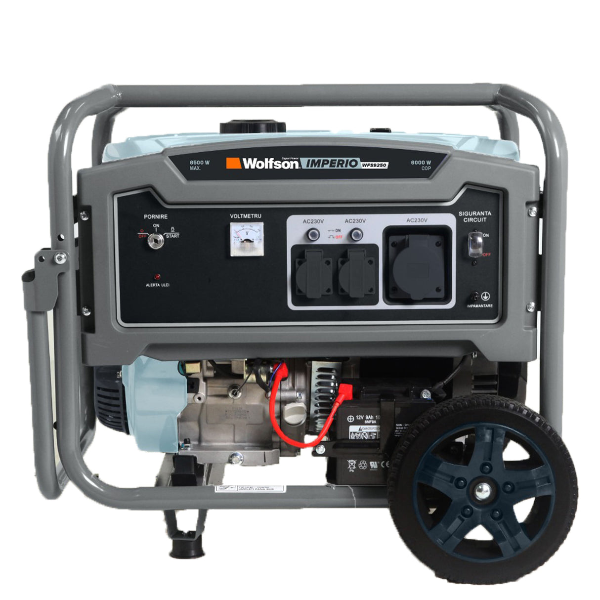 Generator de curent pe benzina Wolfson Imperio 6600, 6600W, monofazat, 15CP, 420cc, 1, atomico.ro