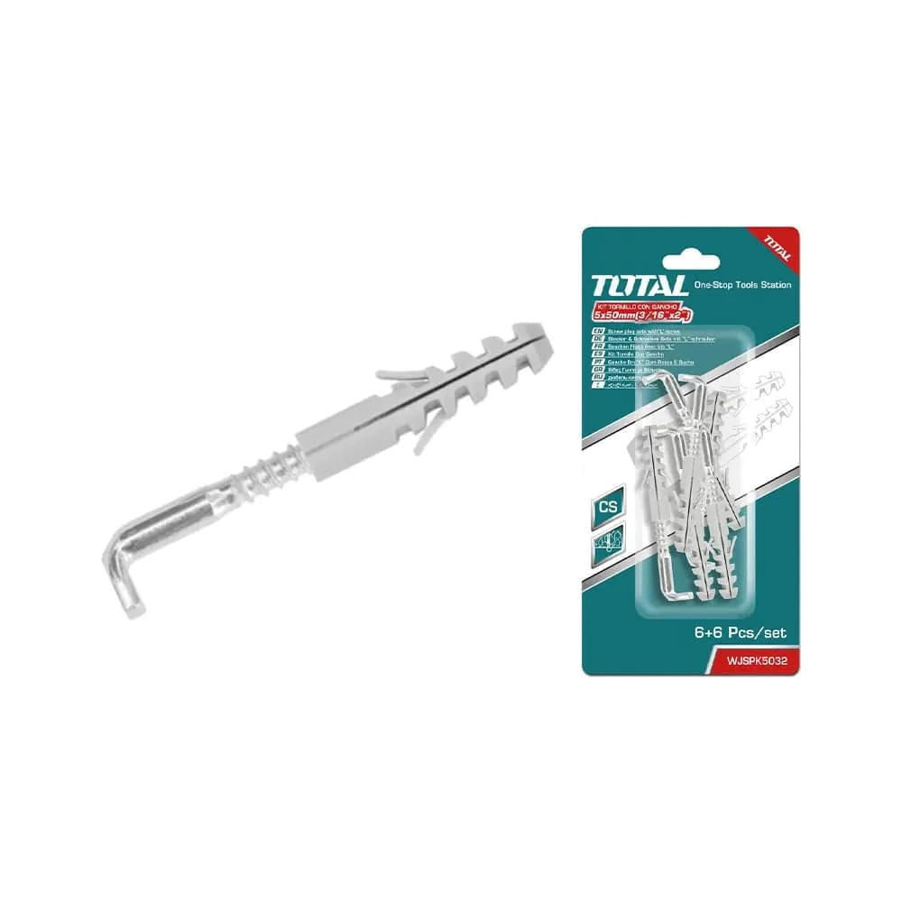 Set dibluri cu suruburi TOTAL tip L - 6buc, 1, atomico.ro