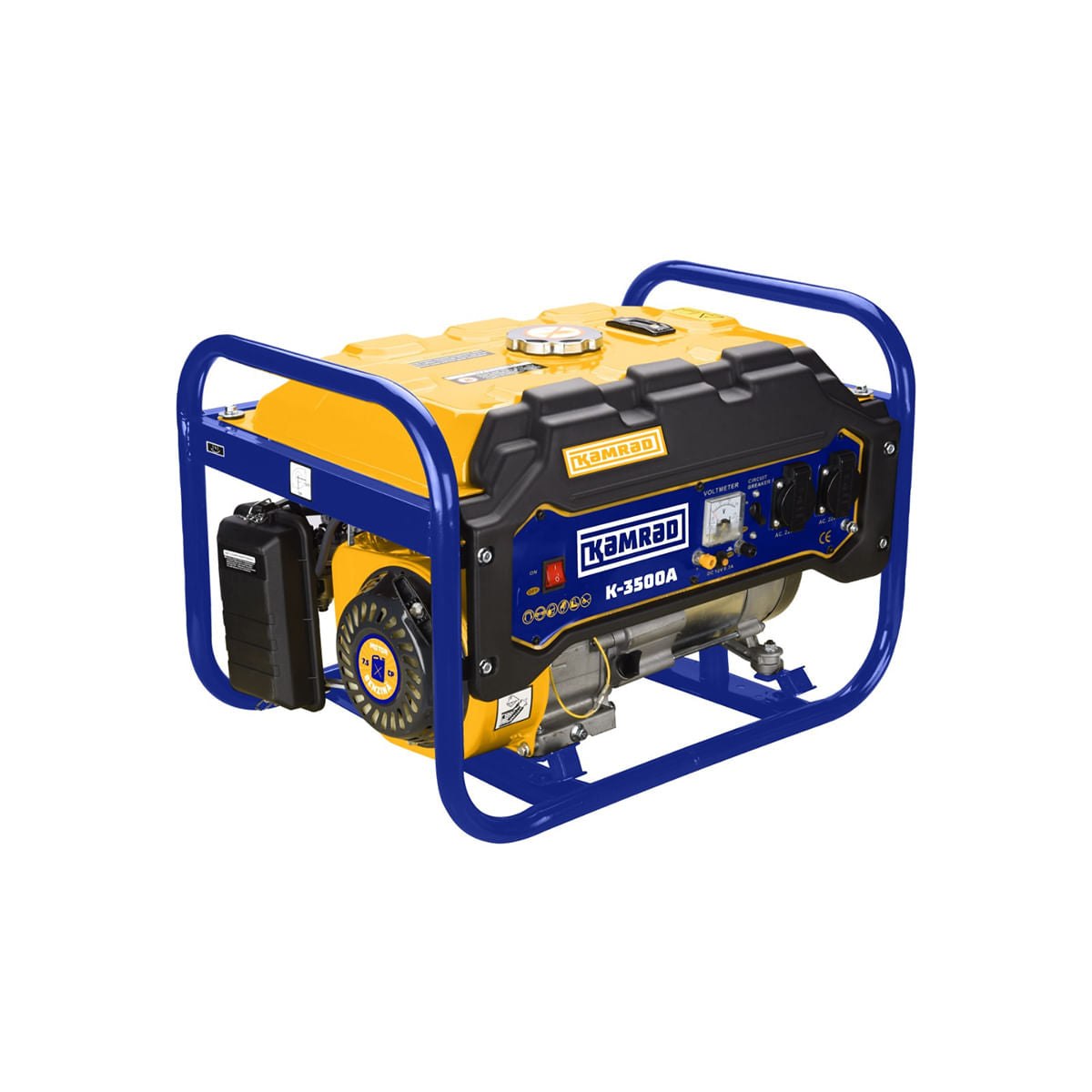 Generator de curent Kamrad K-3500A, 3000W, 7.5CP, stabilizator tensiune AVR, monofazat, 1, atomico.ro