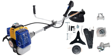 Motocoase si Masini de tuns iarba, *Super* Motocoasa pe benzina Vrednika K5200, 5 CP, 52cc. Cuprinde  3 accesorii, ham comfort plus, 1, atomico.ro