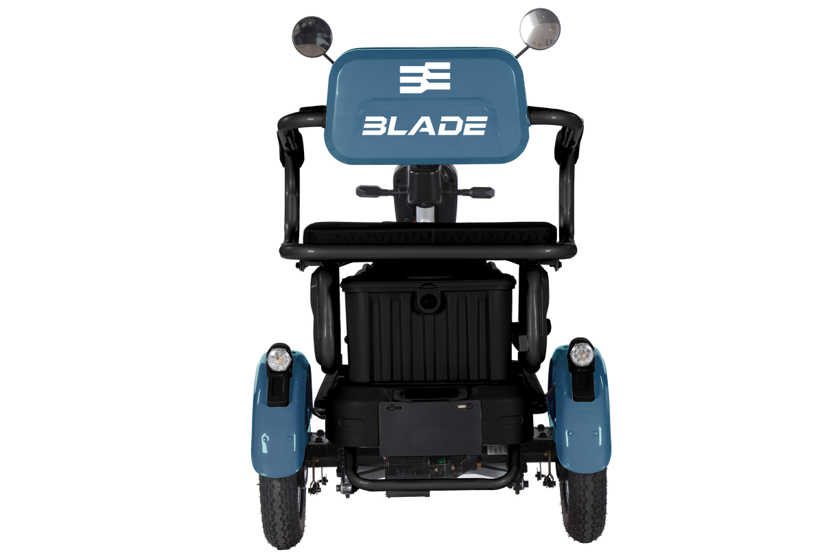Triciclu electric persoane BLADE VIVA 14, 1200W, 60V 20Ah, 25 km/h, fara permis, autonomie 50 km, albastru-negru, 3, atomico.ro