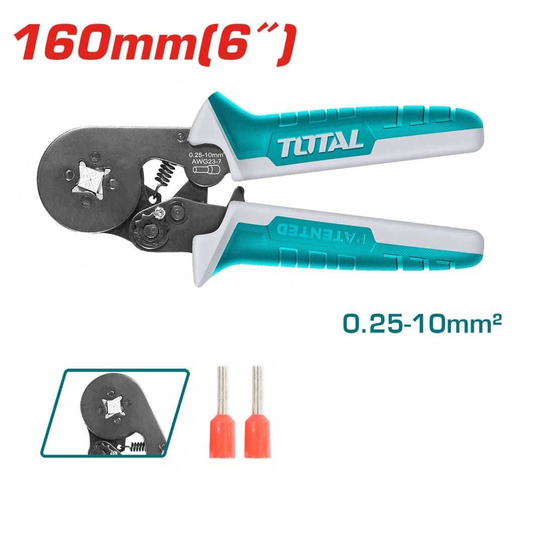 Cleste de sertizare cu clichet Total, diametru sertizare 0,25-10 mm, 2, atomico.ro