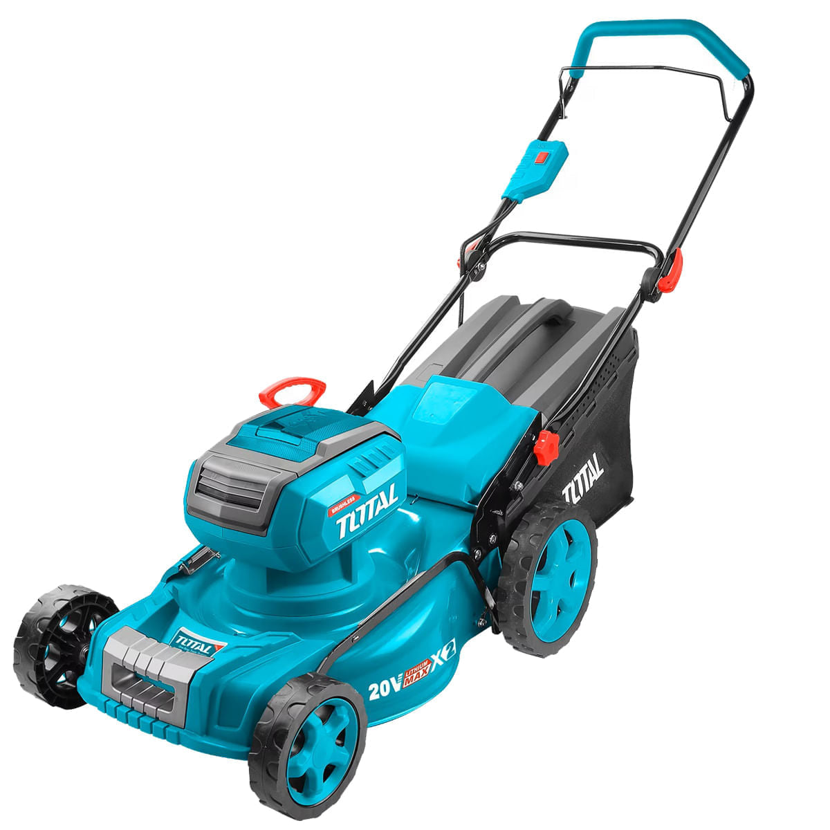 Masina de tuns iarba TOTAL pe acumulatori , 40V, diametru taiere 46cm, cos colector 60L, 2 acumulatori 5Ah si incarcator dublu inclus, 1, atomico.ro