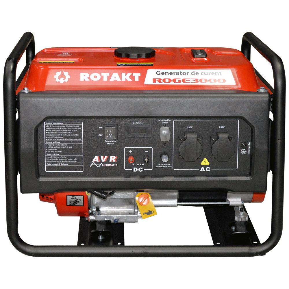 Generator de curent pe benzina Rotakt ROGE3000 - 3000W, 3, atomico.ro
