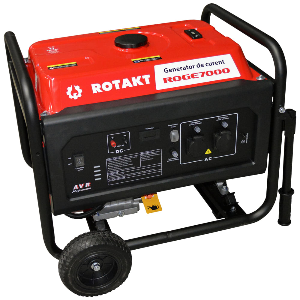 Generator de curent pe benzina Rotakt ROGE7000 - 6800W, 1, atomico.ro