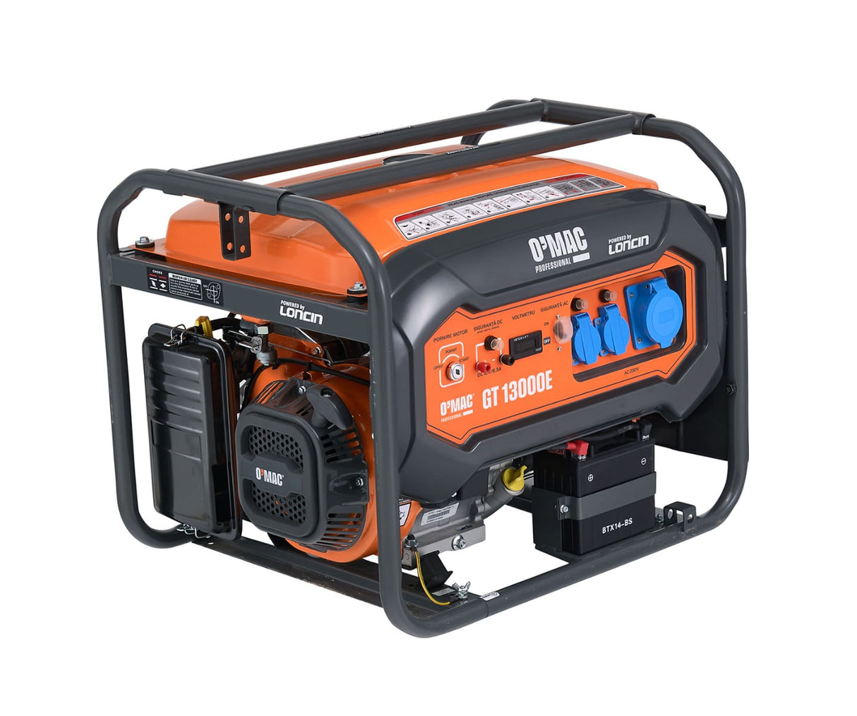 Generator de curent OMAC GT 13000E, 6.5 kW, 13 CP, AVR, motor 4T benzina, 2, atomico.ro