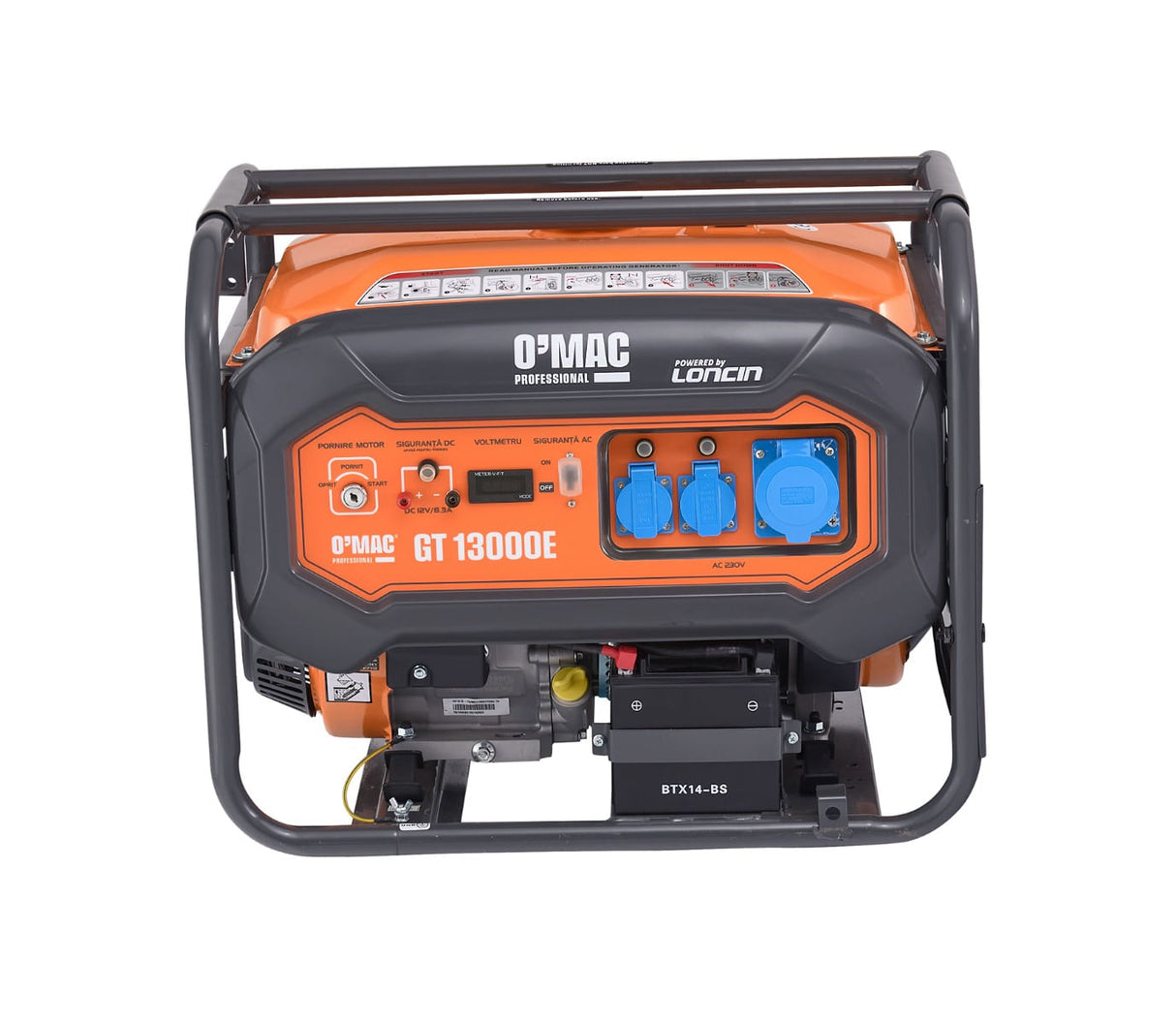 Generator de curent OMAC GT 13000E, 6.5 kW, 13 CP, AVR, motor 4T benzina, 3, atomico.ro