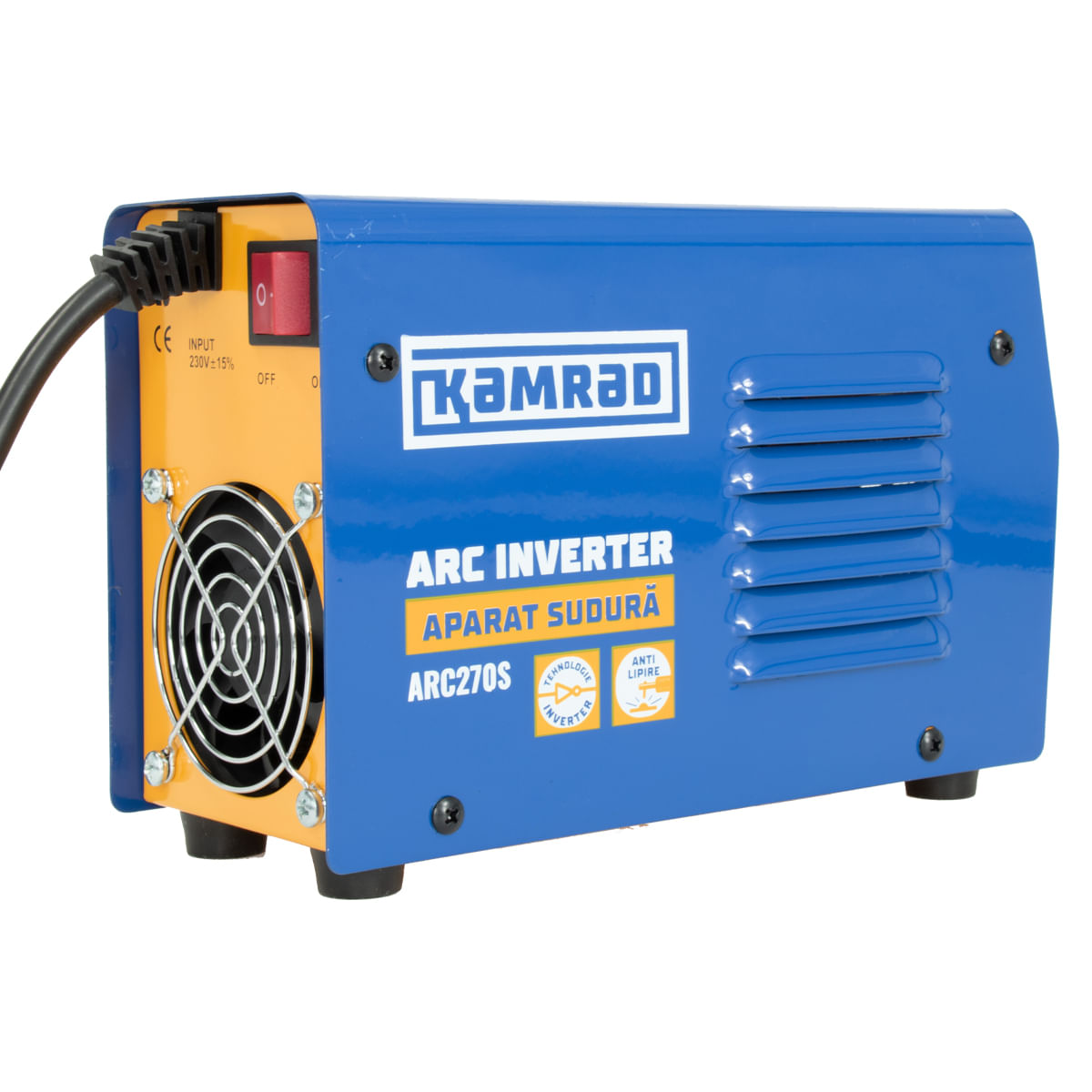 Aparat de sudura cu Inverter KAMRAD ARC270S MMA-270A cu afisaj electronic LCD, 4, atomico.ro