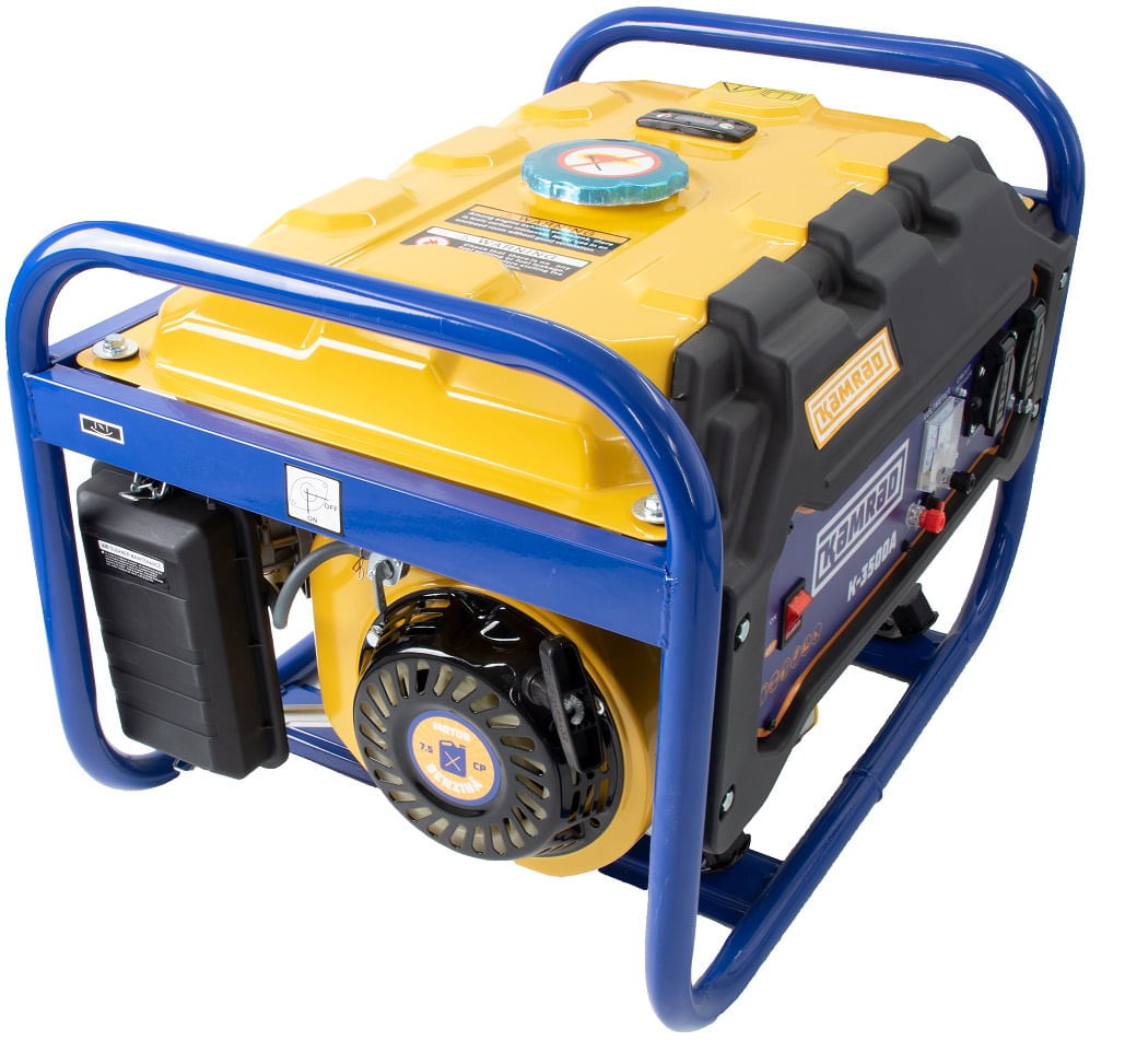 Generator de curent Kamrad K-3500A, 3000W, 7.5CP, stabilizator tensiune AVR, monofazat, 2, atomico.ro