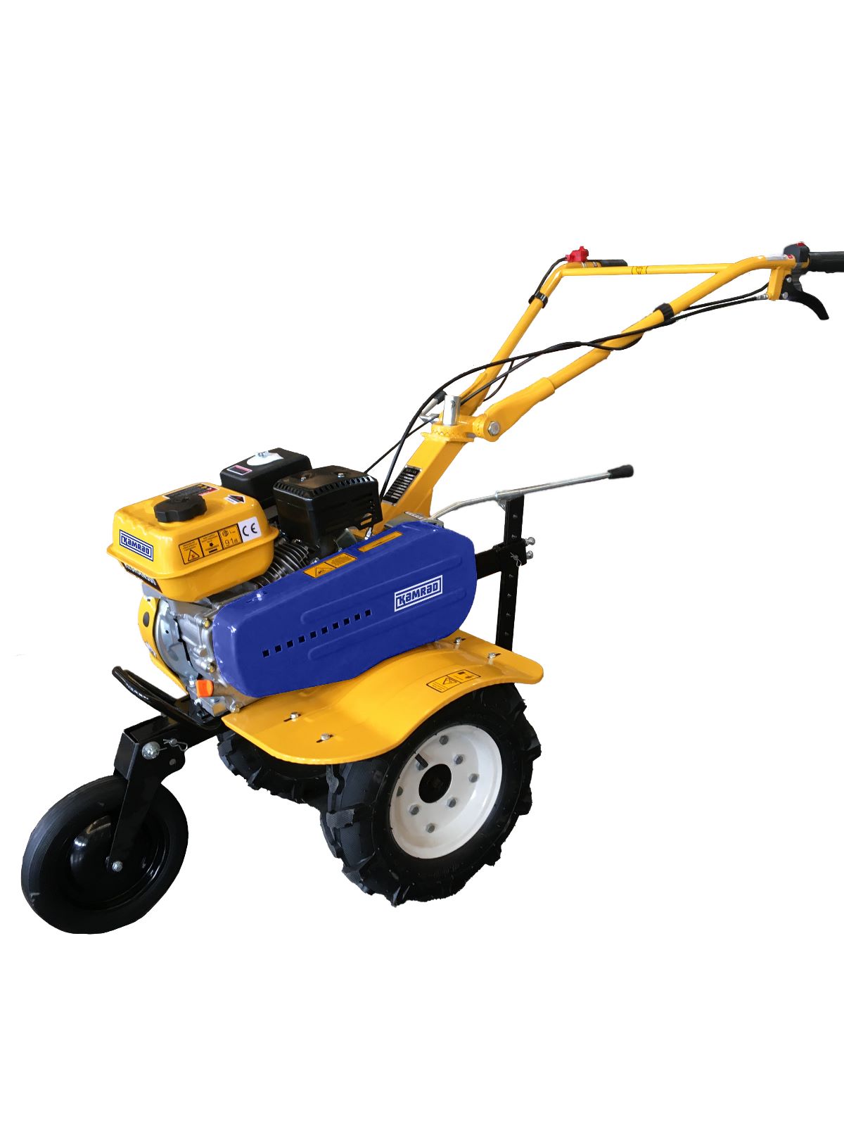 Motosapa pe benzina Kamrad, 7CP, 208cc, latime de lucru 80cm, cu roti de transport, 3, atomico.ro