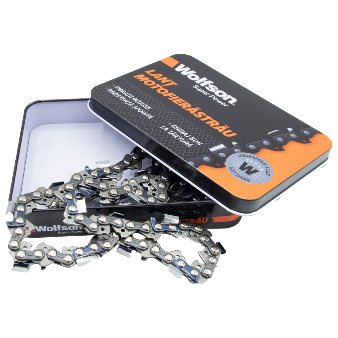 Lant Wolfson pentru motofierastrau pas 3/25 - 32 dinti - 38 cm -compatibil cu lama WFS0042, 1, atomico.ro