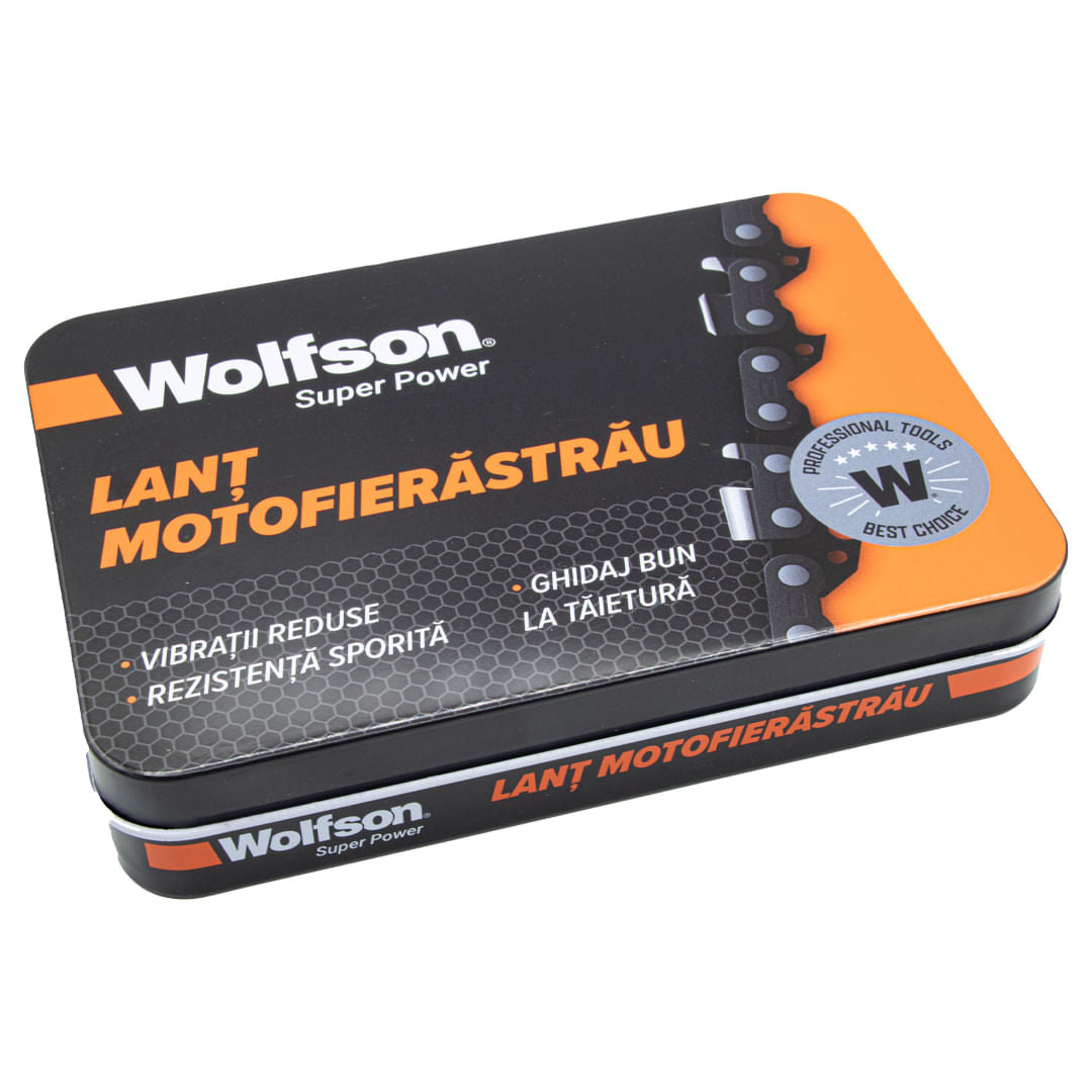 Lant Wolfson pentru motofierastrau pas 3/25 - 32 dinti - 38 cm -compatibil cu lama WFS0042, 4, atomico.ro