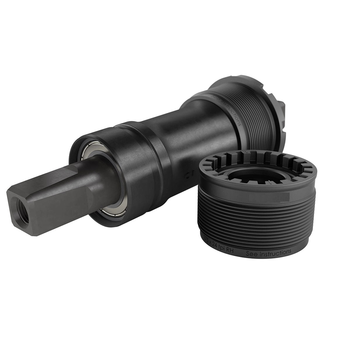 Monobloc pedalier ax 119 mm, rulmenti capsulati, manta otel, cuvete otel forjat la rece, 1, atomico.ro