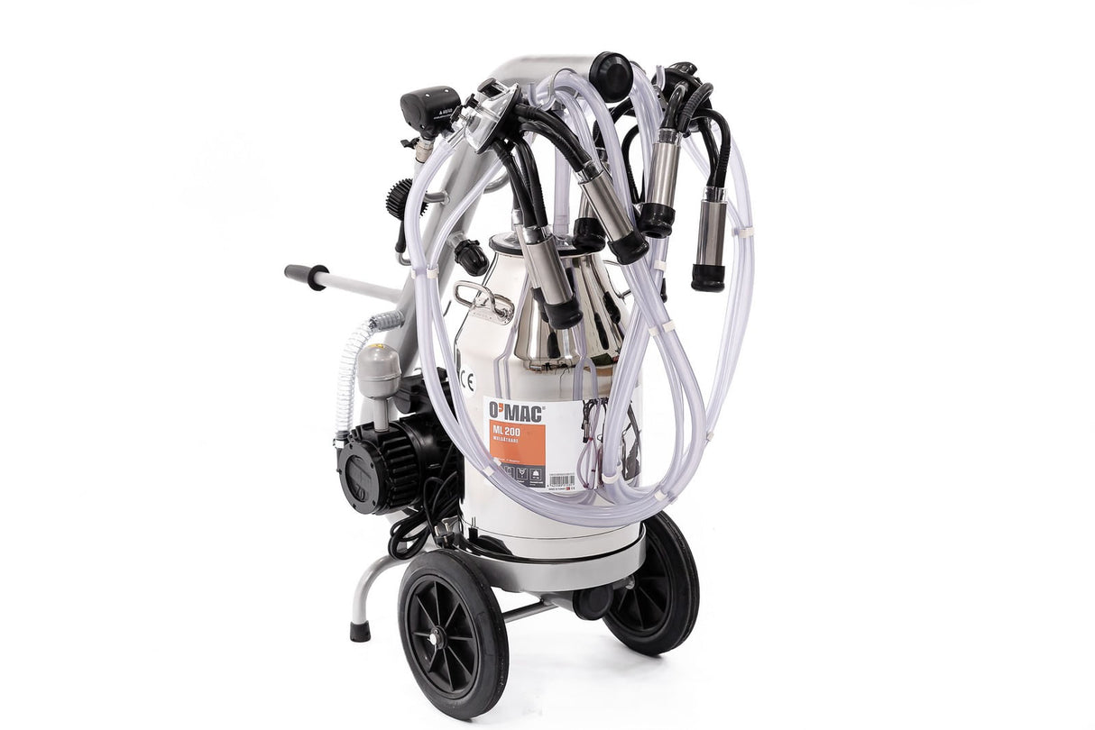 Aparat de muls O'Mac, 600 W, 2 brate, 40-60 pulsatii/min, 40 l capacitate rezervor, pompa vid, supapa reglare presiune, 2, atomico.ro