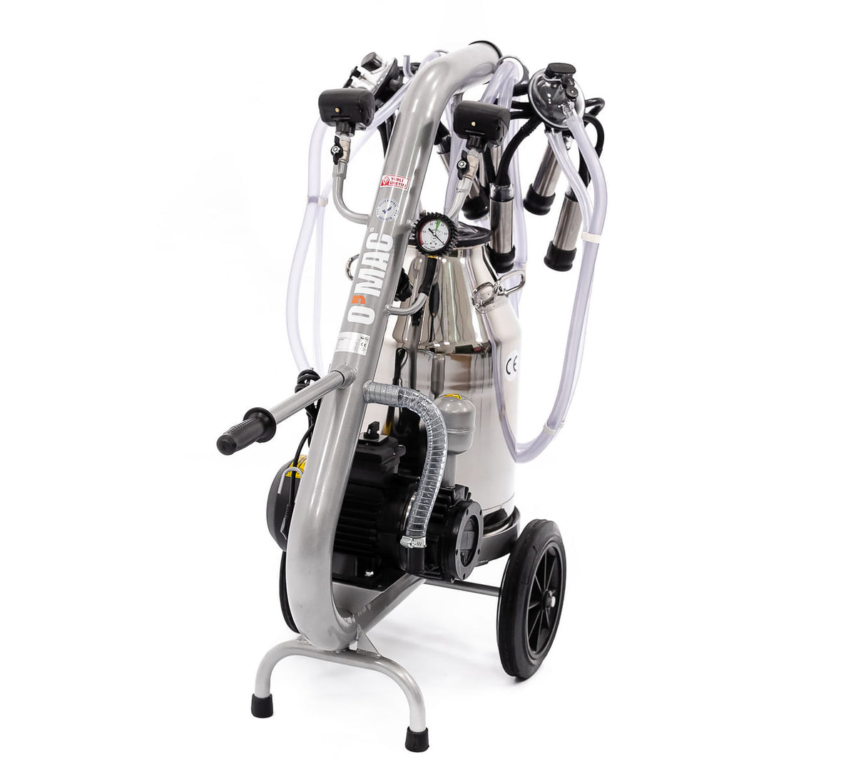 Aparat de muls O'Mac, 600 W, 2 brate, 40-60 pulsatii/min, 40 l capacitate rezervor, pompa vid, supapa reglare presiune, 1, atomico.ro