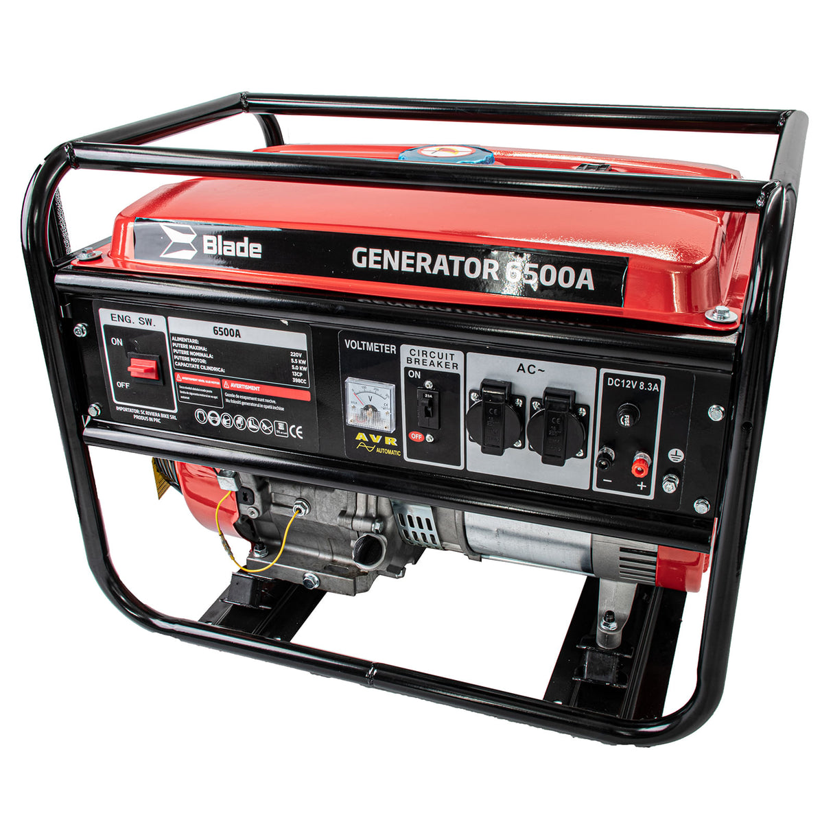 Generator curent electric pe benzina monofazat BLADE GP-6500 - 5500W, 2, atomico.ro