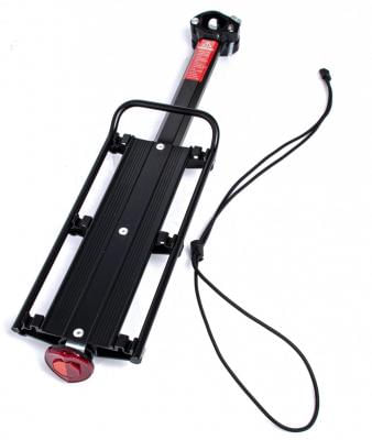 Portbagaj bicicleta universal aluminiu, capacitate 10 kg + Ham reflectorizant, 2, atomico.ro