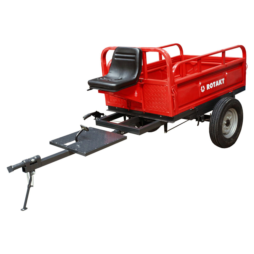 Remorca motocultor Rotakt REM600, capacitate maxim 500 kg, basculabila, 1, atomico.ro