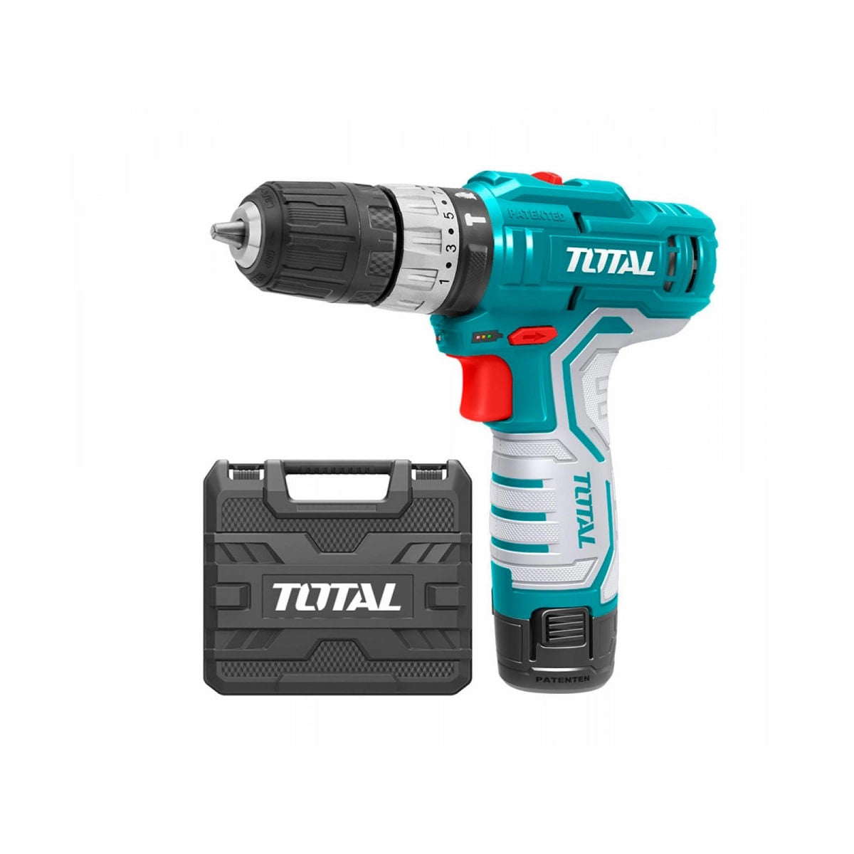 Masina de gaurit cu percutie TOTAL - 2 acumulatori, 1.5Ah Li-Ion - Resigiliat, 4, atomico.ro