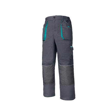 Pantaloni de lucru TOTAL marimea XXL, material 245 g/mp, poliester si bumbac, buzunare multiple, insertii Oxford si elemente reflectorizante, 1, atomico.ro