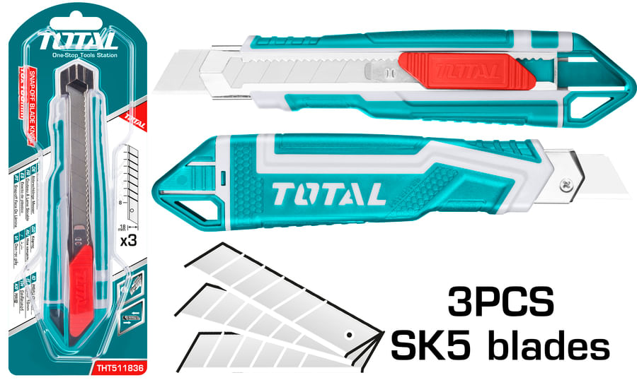 Cutter Total - 18x100mm - 169mm, 4, atomico.ro