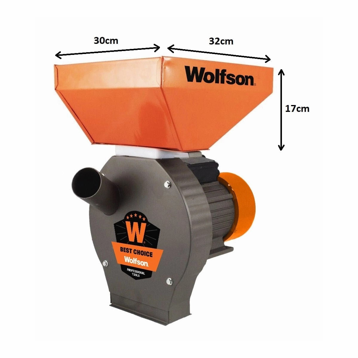 Moara pentru cereale WOLFSON - 2in1, 2700W, 100 CUPRU, 200kg/h - RESIGILAT, 3, atomico.ro