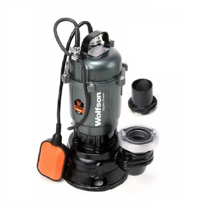Pompa submersibila apa murdara cu TOCATOR si flotor WOLFSON TP-3300T, 1500W, 10000 l/h, fonta, cablu 8m - Resigilat, 1, atomico.ro