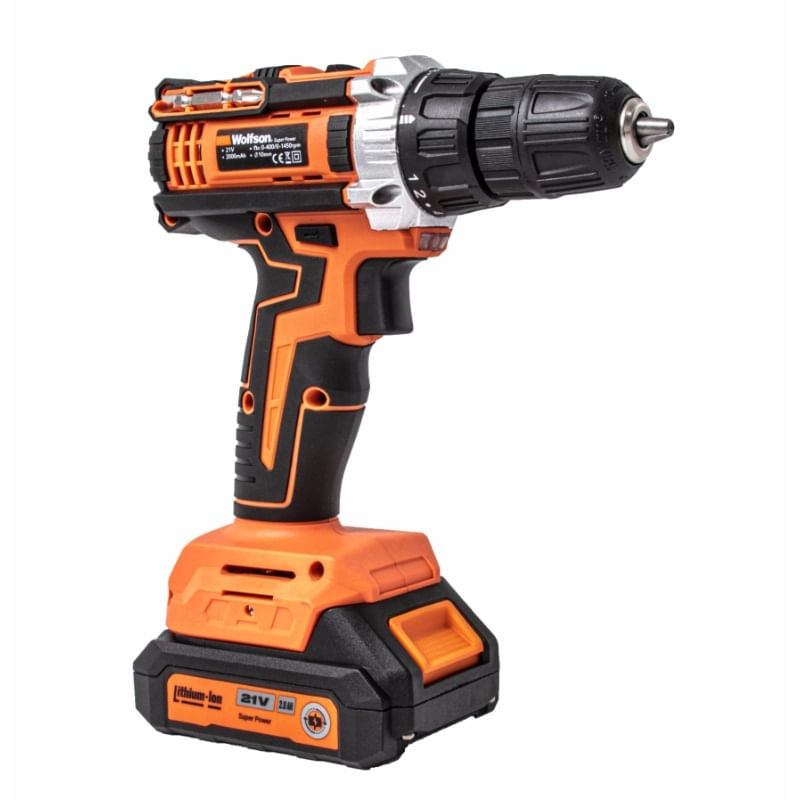 Masina de gaurit cu acumulator Wolfson - 21V, 2.0Ah, 2 acumulatori, 1, atomico.ro