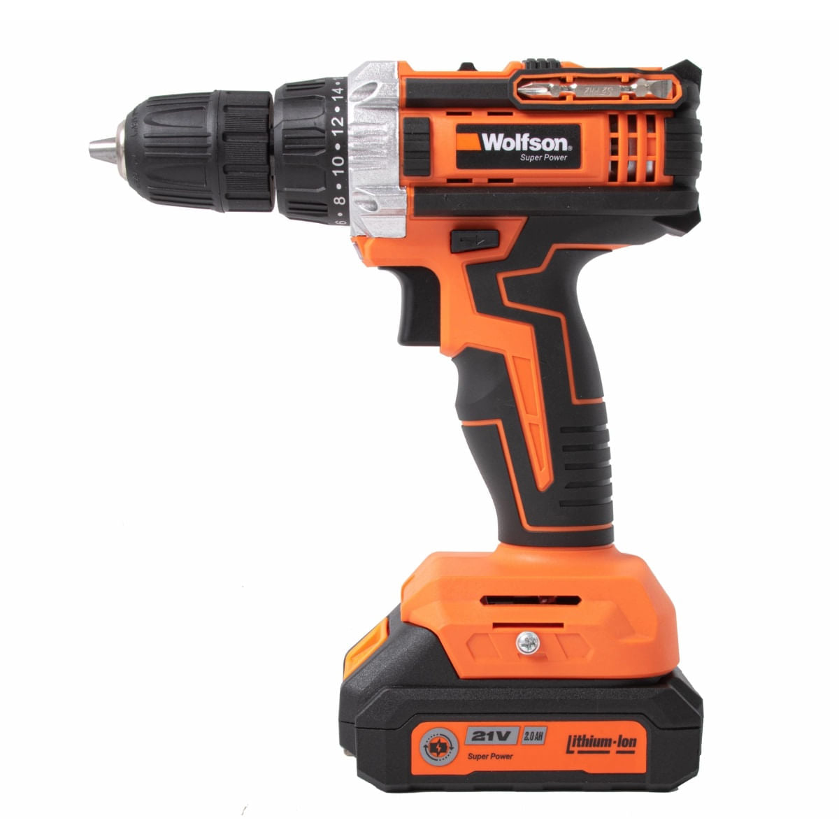 Masina de gaurit cu acumulator Wolfson - 21V, 2.0Ah, 2 acumulatori, 2, atomico.ro