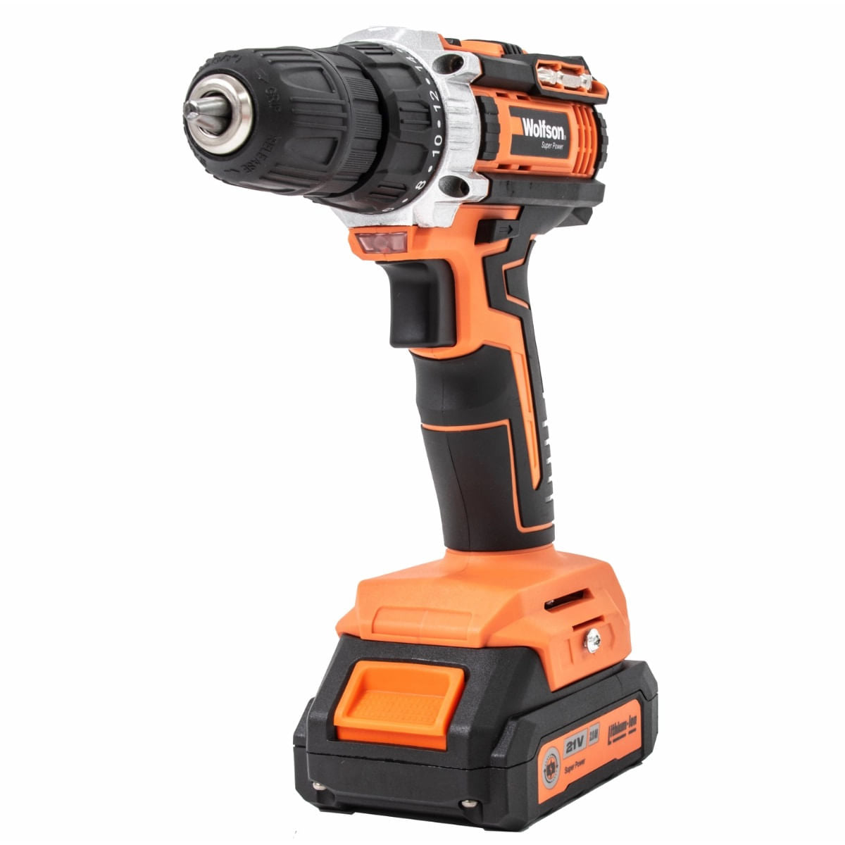 Masina de gaurit cu acumulator Wolfson - 21V, 2.0Ah, 2 acumulatori, 3, atomico.ro