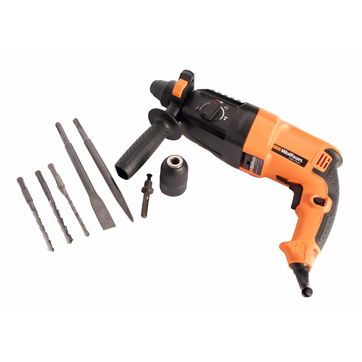 Ciocan rotopercutor Wolfson - 800W, 4J+manusi+nivela, 3, atomico.ro