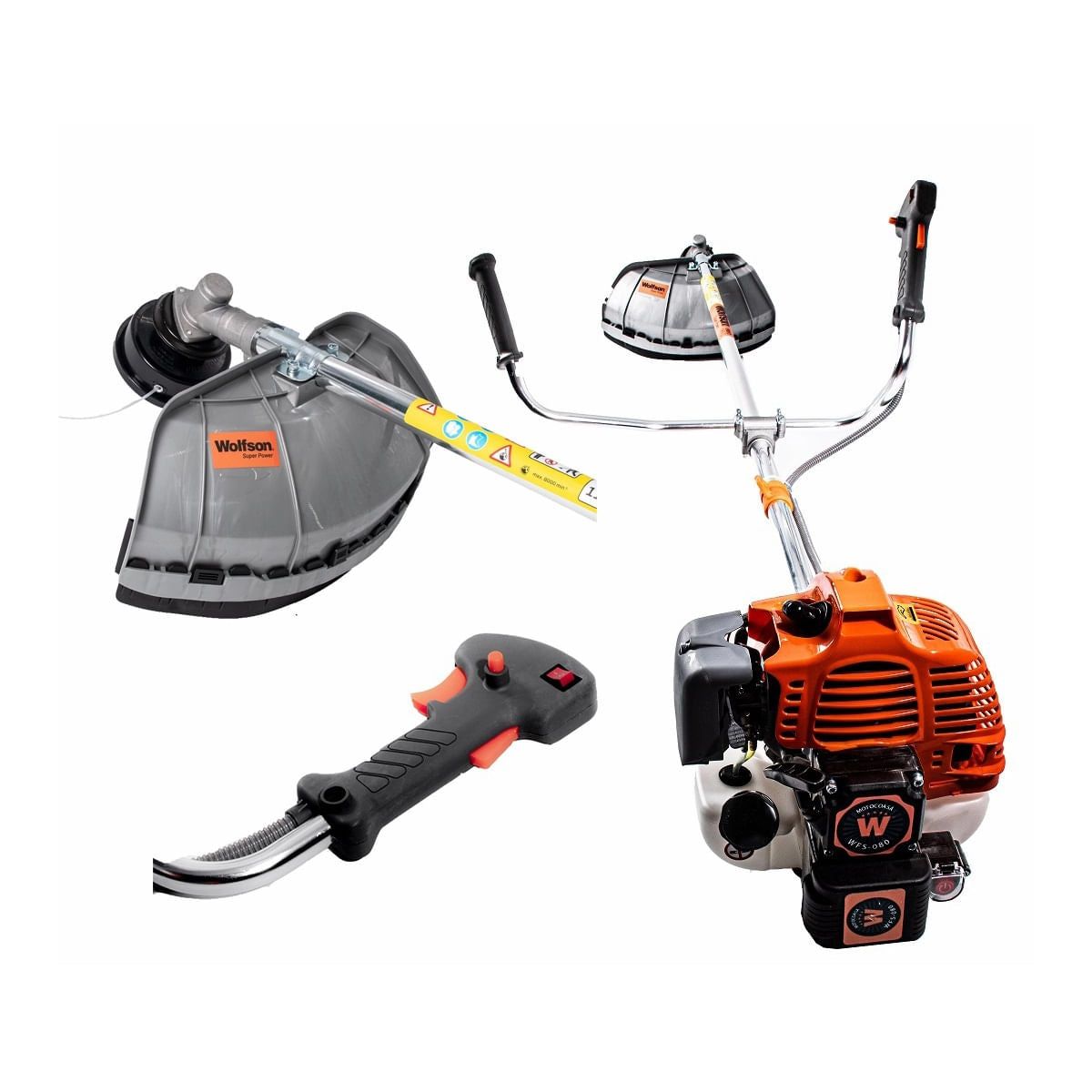 Motocoasa profesionala WOLFSON cu pornire electrica, 8 CP, 52cc - RESIGILAT, 4, atomico.ro