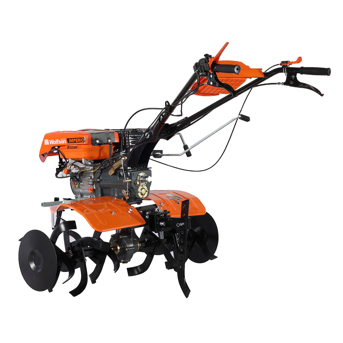 Motocultor Wolfson Imperio 8001, 8 CP, cu far si accesorii plug, rarita, roti de transport 6,50X8, roti metalice, prasitoare, 6, atomico.ro