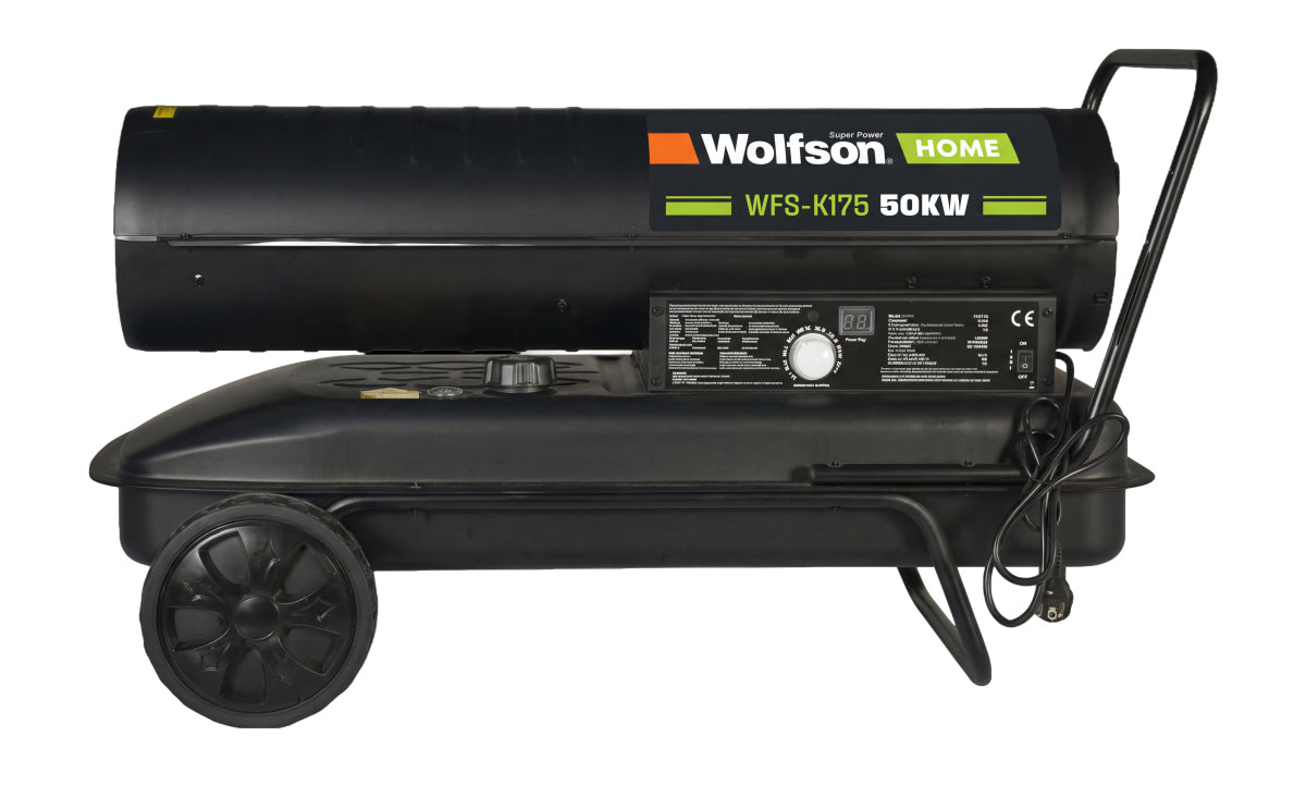 Tun de caldura diesel WOLFSON K175, 50kW, rezervor 55L, termostat, debit aer 1060 m³/h, 1, atomico.ro