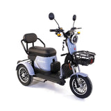 Triciclu Electric Rotakt Senior Motor 1000W, viteza maxima 25 km/h, Autonomie 62 km, Baterie plumb-acid 60V 20Ah, Greutate maximă 187 kg, Fara permis - Albastru