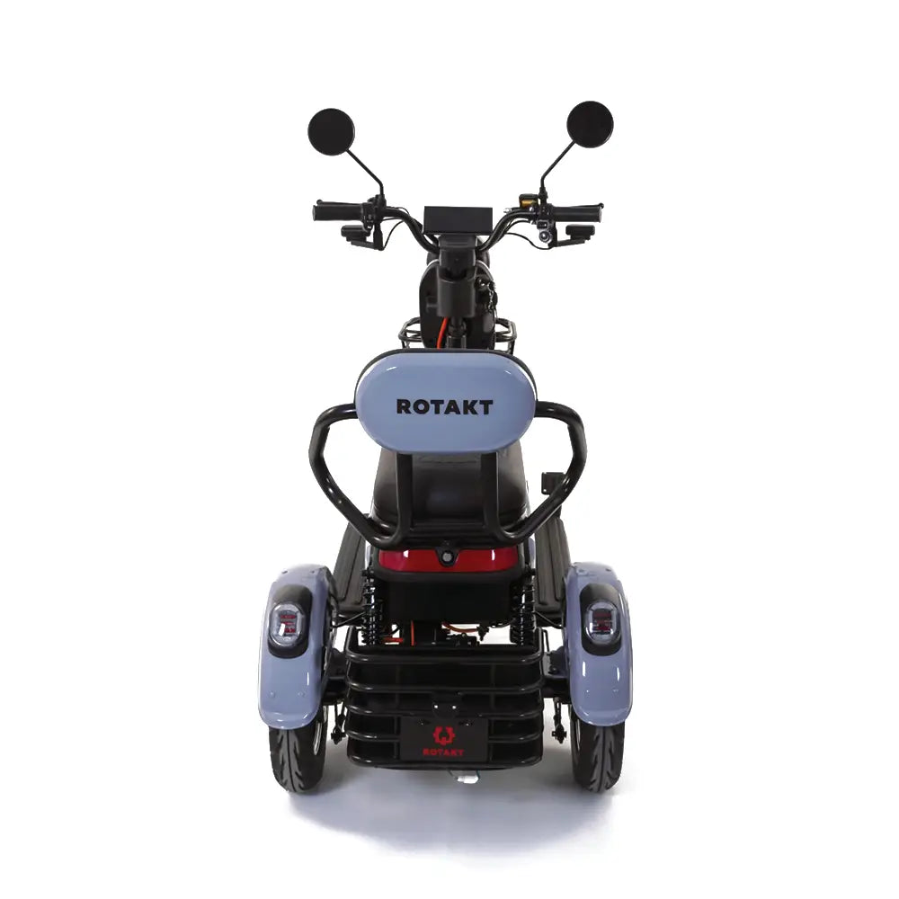 Triciclu Electric Rotakt Senior Motor 1000W, viteza maxima 25 km/h, Autonomie 62 km, Baterie plumb-acid 60V 20Ah, Greutate maximă 187 kg, Fara permis - Albastru, 4, atomico.ro
