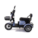 Triciclu Electric Rotakt Senior Motor 1000W, viteza maxima 25 km/h, Autonomie 62 km, Baterie plumb-acid 60V 20Ah, Greutate maximă 187 kg, Fara permis - Albastru