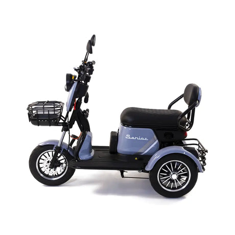 Produse, Triciclu Electric Rotakt Senior Motor 1000W, viteza maxima 25 km/h, Autonomie 62 km, Baterie plumb-acid 60V 20Ah, Greutate maximă 187 kg, Fara permis - Albastru, 6, atomico.ro
