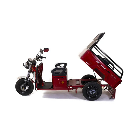 Produse, Triciclu Electric Cu Remorca Rotakt Nautilus 1600W, viteza maxima 25 km/h, Autonomie 44 km Baterie plumb-acid 60V 32Ah Greutate maxima 364 kg, Fara permis - Rosu, 11, atomico.ro