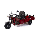 Triciclu Electric Cu Remorca Rotakt Nautilus 1600W, viteza maxima 25 km/h, Autonomie 44 km Baterie plumb-acid 60V 32Ah Greutate maxima 364 kg, Fara permis - Rosu