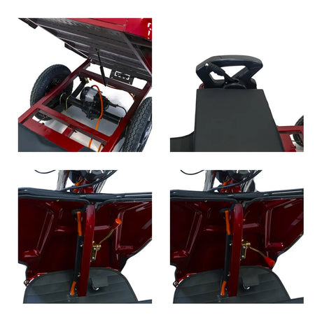 Produse, Triciclu Electric Cu Remorca Rotakt Nautilus 1600W, viteza maxima 25 km/h, Autonomie 44 km Baterie plumb-acid 60V 32Ah Greutate maxima 364 kg, Fara permis - Rosu, 14, atomico.ro